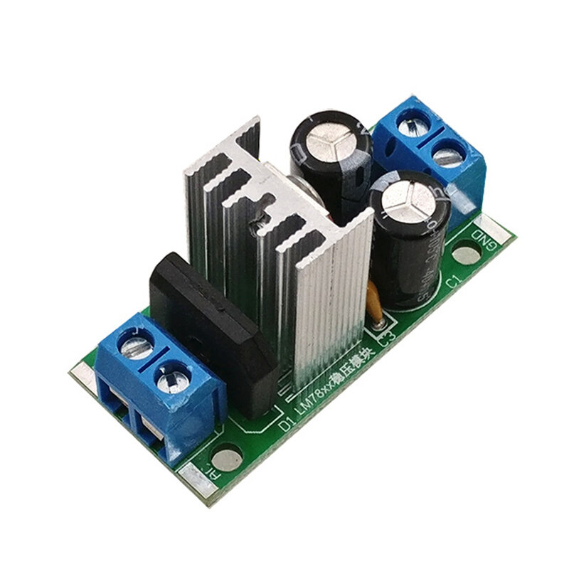 新l7805 lm7805三端稳压器电源模块 5v 1.5a整流滤波电源转换器