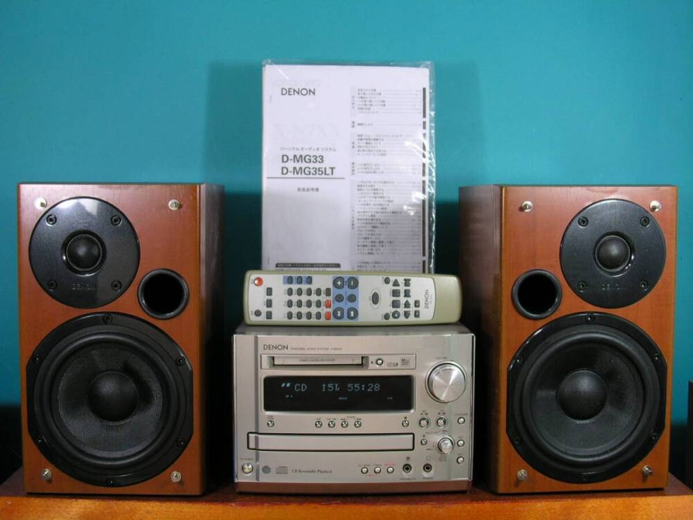 天龙DENON 日本进口，CDMD调频广播功能于一体电压100伏音质清脆