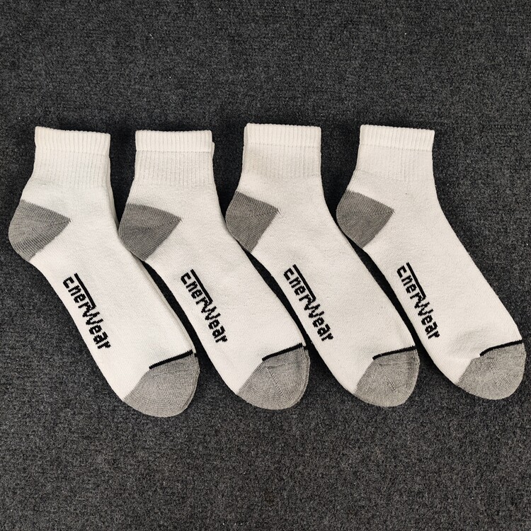 袜子男中筒纯色全毛巾加厚运动中短袜吸汗防臭跑步健身纯棉训练袜