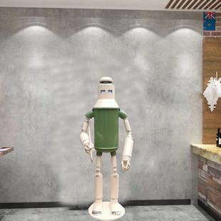 饰 复古纯手工loft工业风创意做旧怀旧机器人落地模型工艺品摆件装