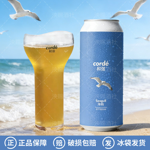和弦精酿corde海鸥超干爽皮尔森小精灵/阳光砂糖橘精酿啤酒500ml