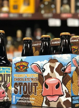 6瓶包邮 迷失海岸巧克力牛奶花生酱啤酒 Lost Coast 世涛精酿啤酒