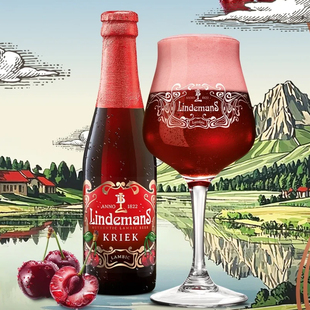 6瓶包邮 比利时原装进口林德曼樱桃果味啤酒 Lindemans 女士酒