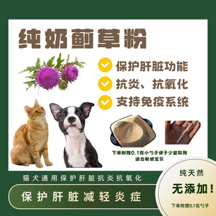 猫咪狗狗奶蓟草粉宠物护肝减轻肝损伤纯天然增强免疫力