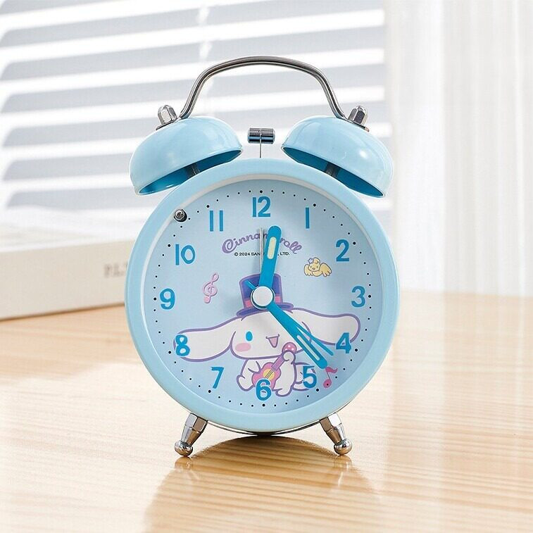 大耳狗闹钟多功能夜光桌面摆件