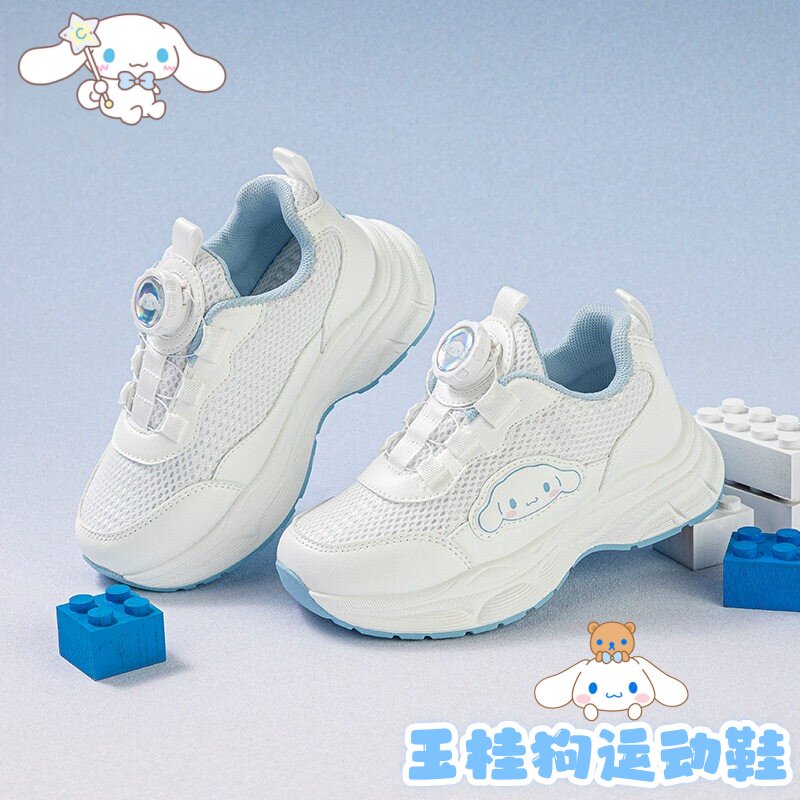 月桂狗女童休闲鞋透气小白鞋