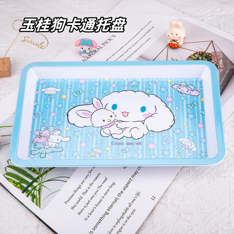 卡通玉桂狗密胺长方形盘子