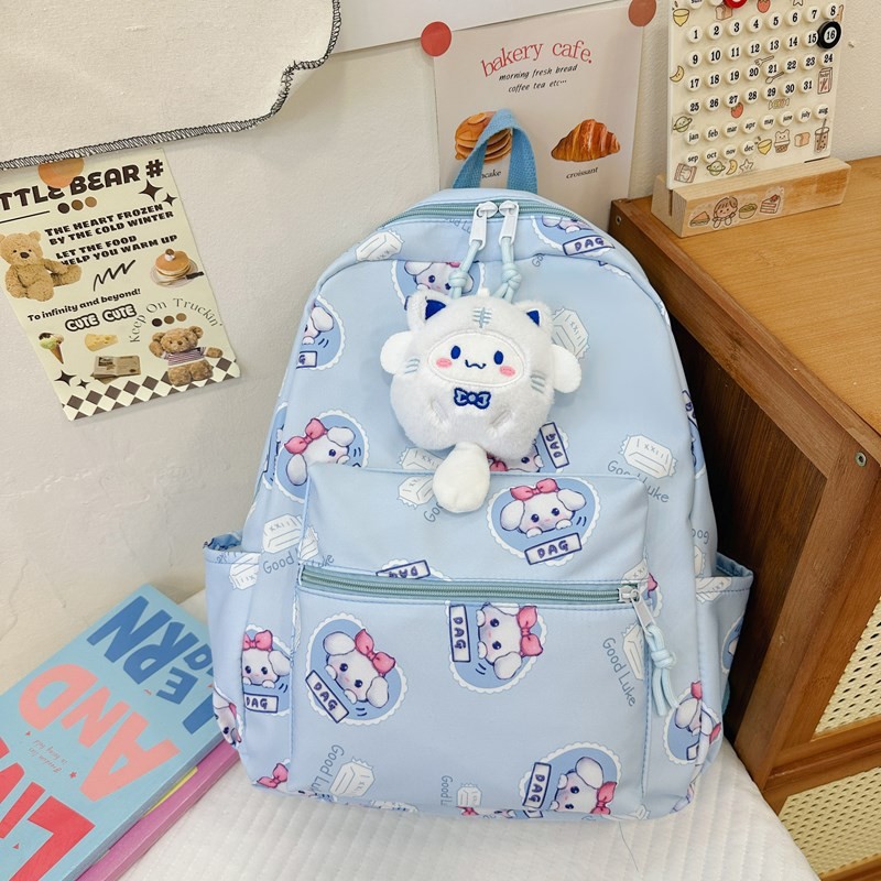 玉桂狗学生书包可爱女孩