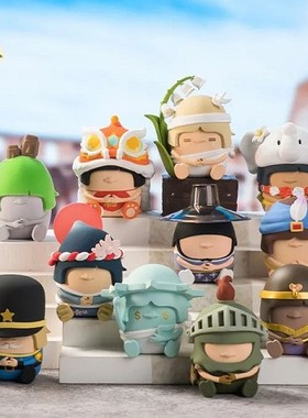 包邮logy小小世界盲盒手办爱潮玩具公仔玩偶中国和平使者黑玩礼物