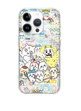 Chiikawa吉伊小八乌萨奇原创小众苹果不会撞壳手机壳全包光面iphone16promax/16/15/14/双层IMD防摔可挂绳