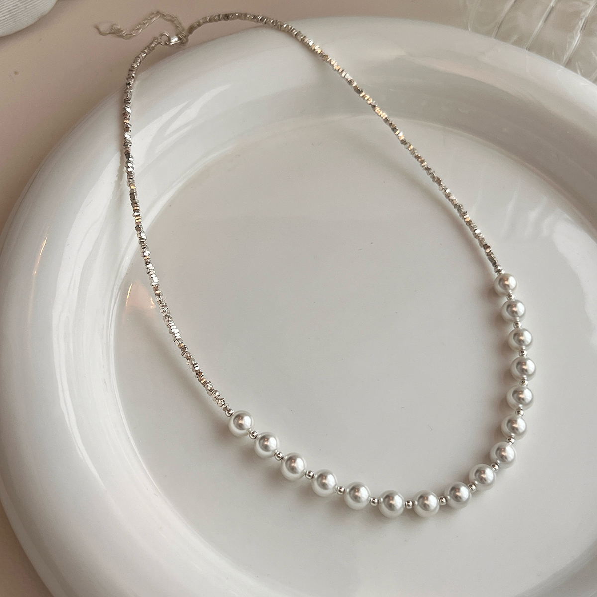 碎银几两珍珠项链碎银几两纯银