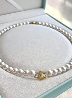 澳白珍珠项链毛衣链高级感