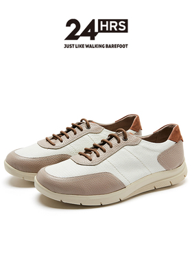 24Hrs西班牙24小时进口男士商务休闲鞋 缓震透气小牛皮鞋 11875