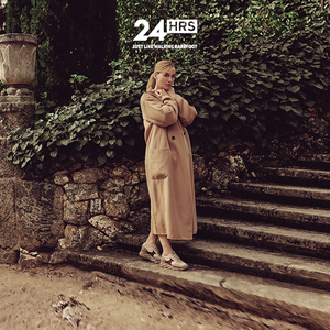 24Hrs西班牙24小时进口女士运动休闲鞋 轻盈厚底小牛皮鞋 25886