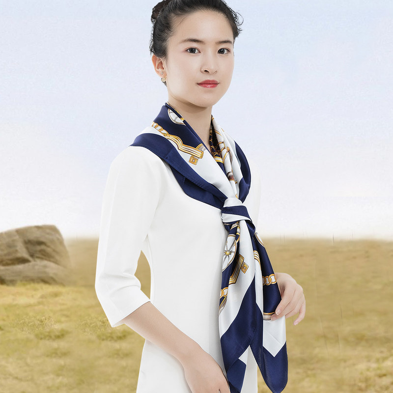 都锦生官方正品丝绸围巾时尚潮流丝巾女桑蚕丝真丝大方巾披肩两用