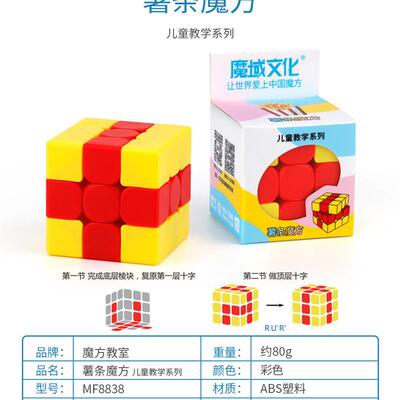 魔域儿童 幼儿培训魔方三明治凹凸独角兽薯条布丁火山实色魔爆款