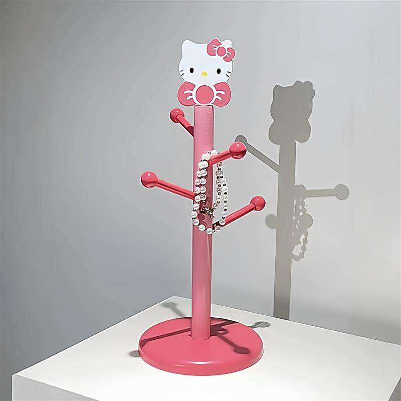可爱Kitty首饰架家用多功能收纳架创意高级入户玄关钥匙收纳支架