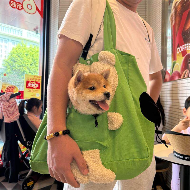 小熊宠物外出背包便携移动猫包单肩手提式斜挎包小猫小狗出行神器