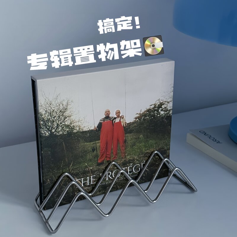 专辑置物架铁艺展示架多层CD黑胶唱片kpop碟片陈列存放架收藏摆件