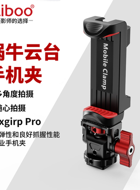 创新金属云台手机夹热靴单反相机外接显示屏监视器横竖拍取景直播三脚架支架摄影双冷靴固定夹