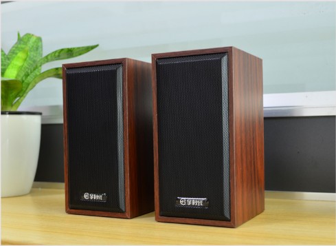 宇时代/乐尔飞V07音响笔记本台式机电脑音箱多媒体木质USB小音响