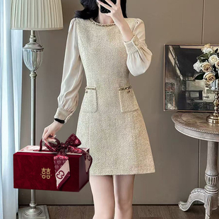 新款手提精美结婚伴手礼盒大号空盒绒面烫金订婚礼物盒子支持定制