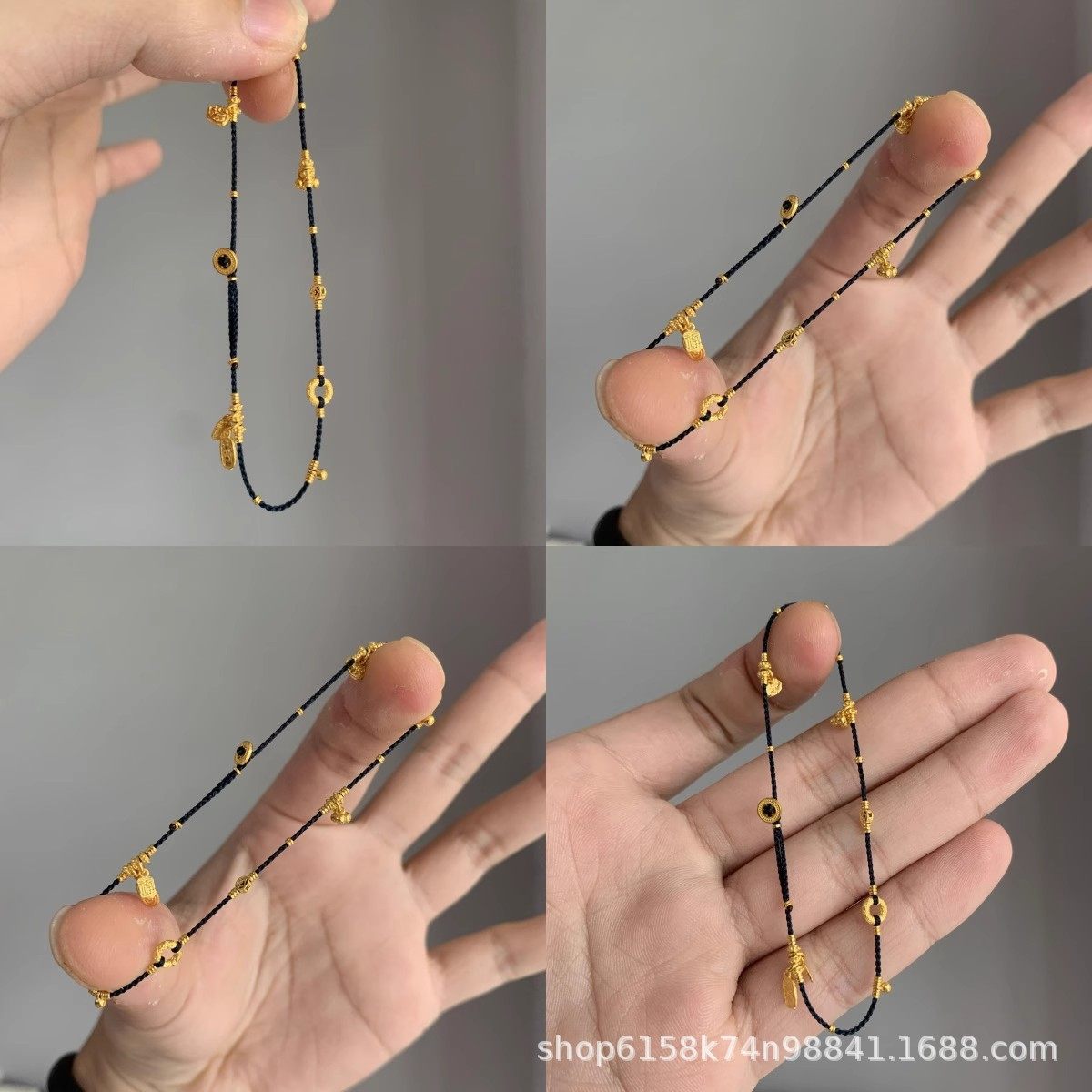 「平安多宝」平安多宝编绳脚链本命年黑绳高颜值精致脚绳送女友,饰品/流行首饰/时尚饰品新,手链,淘宝优惠券,粉丝福利购,淘宝优惠卷