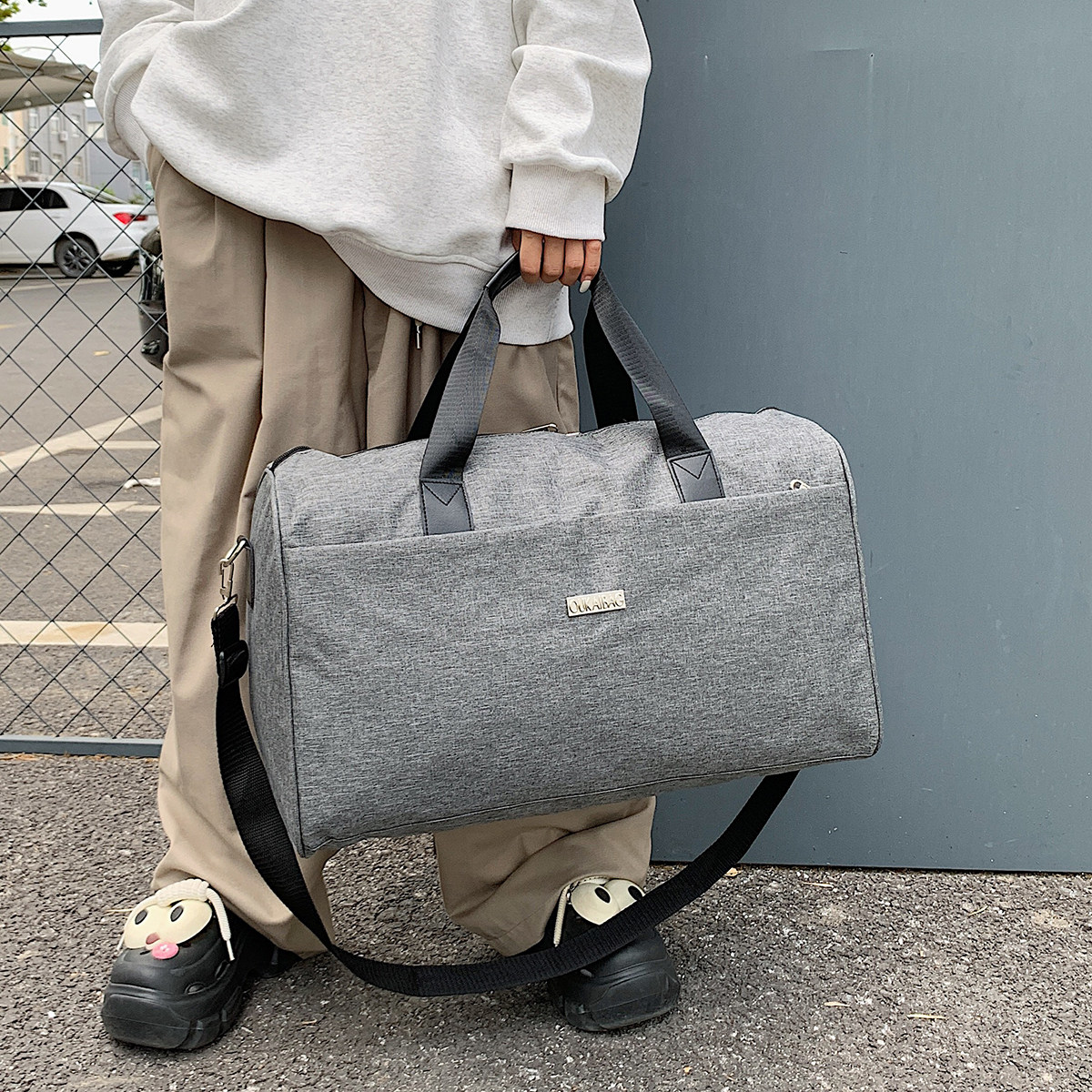 大容量手提旅行包男女时尚轻便旅游户外行李袋防水健身单肩斜挎包