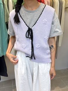 ins潮百搭气质宽松针织马甲背心女 2025秋季 韩版 新款 时尚
