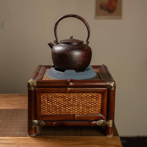 围炉煮茶炭火炉竹制电陶炉中式
