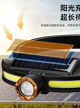 外贸原单头灯双光源户外跑步灯