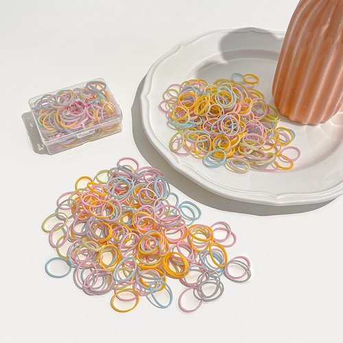 Одноразовая резинка для волос, детский аксессуар для волос, эластичный прочный чехол