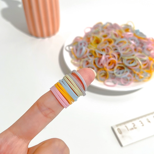 Одноразовая резинка для волос, детский аксессуар для волос, эластичный прочный чехол