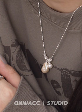 巴洛克珍珠项链女锁骨链高级感
