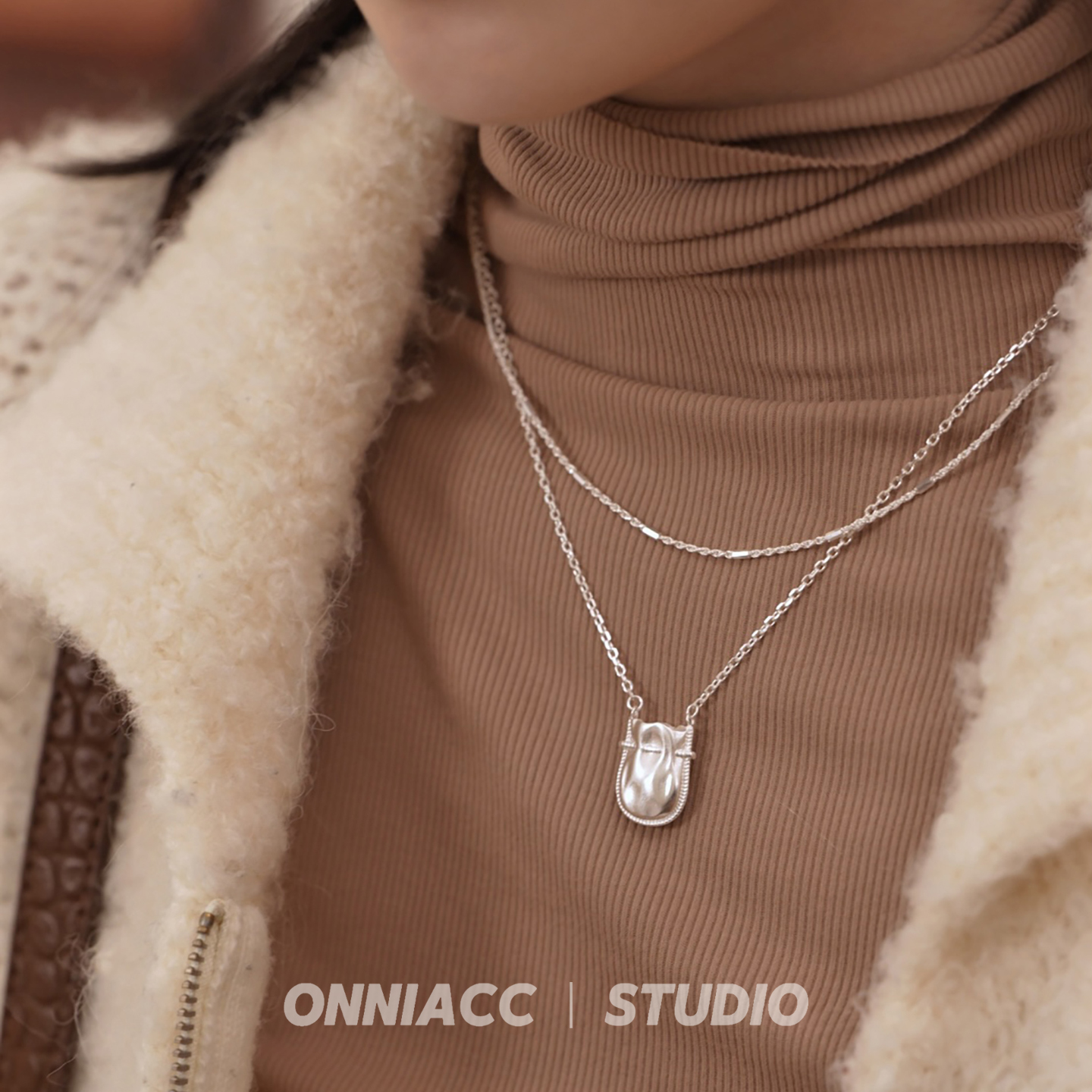 钱袋子福袋项链女锁骨链纯银高级感轻奢小众简约2025年新款爆款