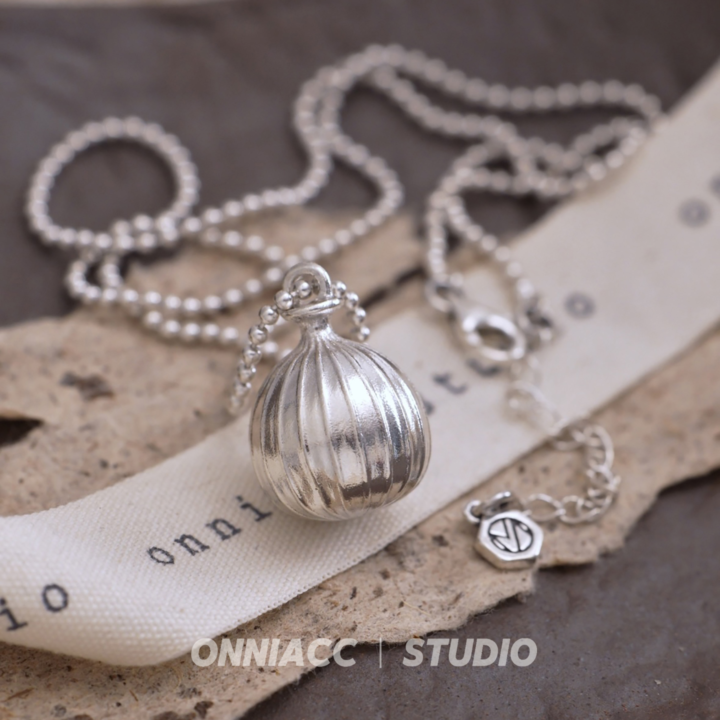 花瓶水壶圆球项链女毛衣链纯银