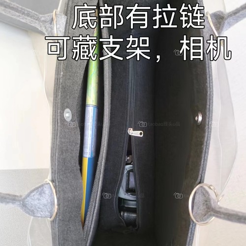 轻便斜挎托特包适合演唱会暗层