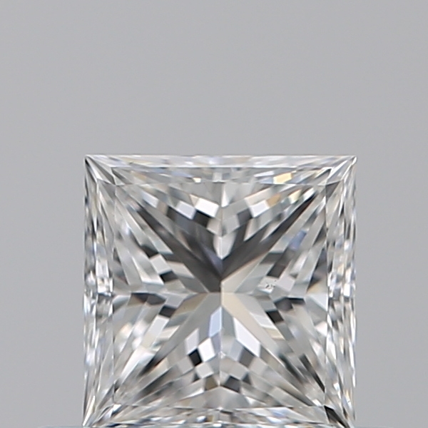 CY宝饰 GIA证书0.50克拉F色VS1公主方形裸钻裸石NONE