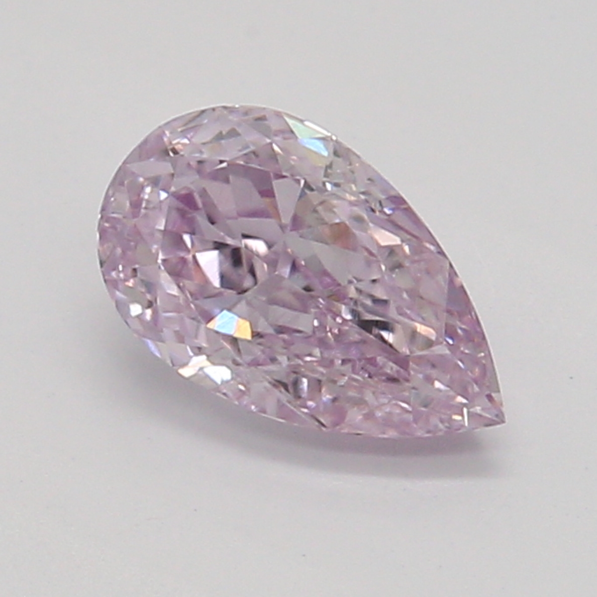 CY宝饰GIA彩钻0.32克拉中彩粉紫色FPP/SI1梨形水滴形裸钻裸石NONE