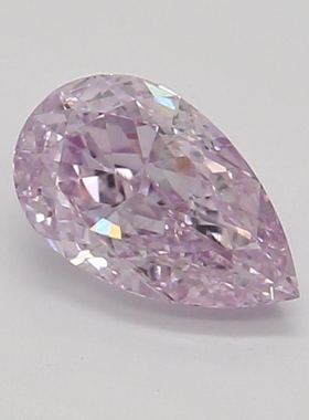 CY宝饰GIA彩钻0.32克拉中彩粉紫色FPP/SI1梨形水滴形裸钻裸石NONE