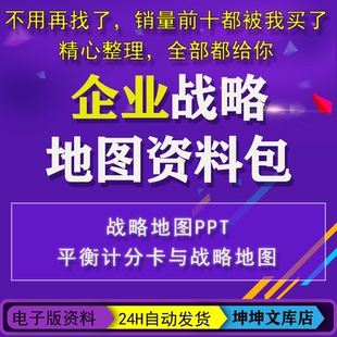 企业战略规划模板战略管理战略地图绘制战略目标分解公司战略地图
