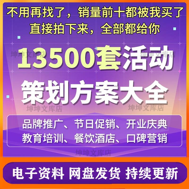 企业公司活动策划方案市场开业宣传品牌营销推广全案企划ppt模板