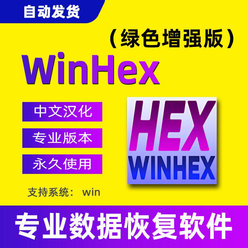 winhex专业数据恢复软件工具磁盘修复专业16进制编辑器中文绿色版