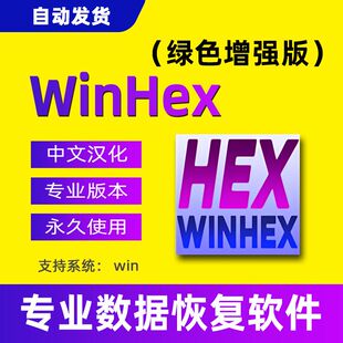 winhex专业数据恢复软件工具磁盘修复专业16进制编辑器中文绿色版