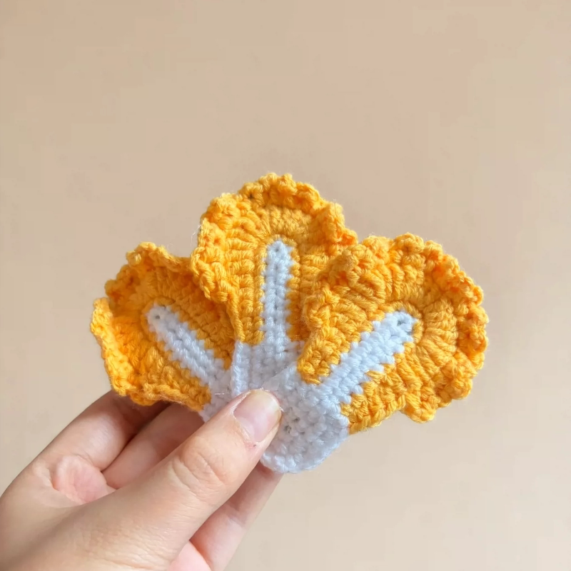 毛线手工钩织成品白菜百财发夹发饰挂饰绿色植物儿童卡通可爱