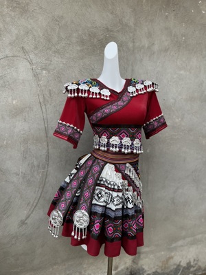 2025新款民族舞演出服套装女