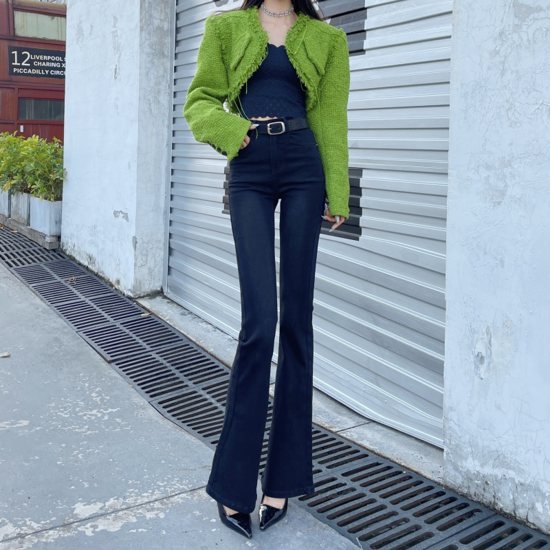 秋冬加绒高腰显瘦时尚百搭喇叭裤