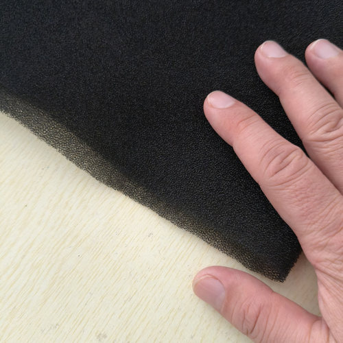 机箱灰尘过滤棉10/15/35/60/80PPI变频器空压机机柜黑色阻燃海绵