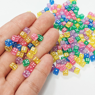 5毫米迷你骰子手工配件DIY色子 5号特小方角美甲箱包配件骰子装饰