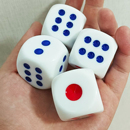 30mm大号骰子色子酒令筛子麻将手抛色子 趣味娱乐用品3厘米超大号